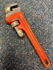 Vintage Ridgid 8" pipe wrench, USA, vy good condition - Picture 1 of 10