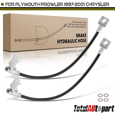 2x Manguera hidráulica de freno para Chrysler Prowler 2001-2002 Plymouth 1997 99-01 trasera Foto 1 de 4