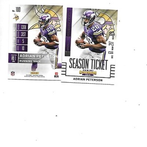 Adrian Peterson 2014 Panini Contenders Football Card #100 BOGO FREE Vikings