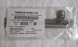 British Full Size:"3-SPACE MEDAL BROOCH BAR" (Firmin Made, in Unopened packet) - Picture 1 of 3