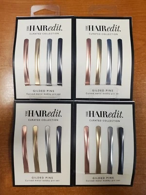 4 Pks of 4: The Hair Edit Multi Color Bobby Pin Set Metal Hair Clips (2923)R9P1a - Image 1 of 4