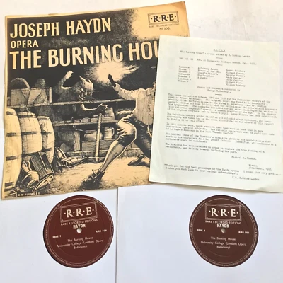 Haydn The Burning House / University College (London) Opera 1966 RRE No. 106 - Image 1 of 4