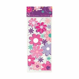 Pink Loot Bags Purple Blossom Party Loot Bags Treat Bag Flowers Party 20ct - Picture 1 of 1