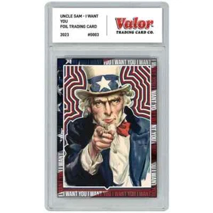 ☆ Uncle Sam Limited Edition Patriotic Collectible Trading Card ☆ - Only 1K Made! - Picture 1 of 3
