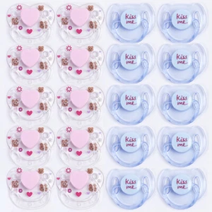 50x Magnetic Pacifier Clear Pacifiers for Reborn Baby Dolls Kits DIY Accessories - Picture 1 of 7