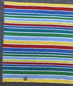 Colorful Striped Cotton 1 5/9 yards Fabric Prewashed Unbranded Crafts Quilting - Picture 1 of 3