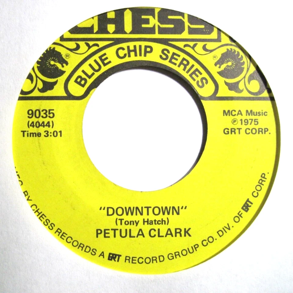 PETULA CLARK * 45 * Downtown * 1960s * VG+/ VG++ * CHESS  BLUE CHIP * Vinyl * RI Foto 1 de 1