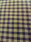 Rustic woven textile creations 100 Cotton Fabric Gingham check by the yard Blue