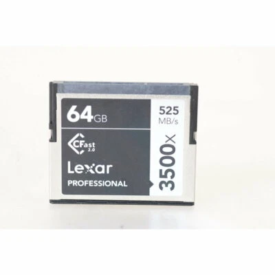 Lexar 64GB Compact-Flash Card Professional 525MB/s 3500x - Memory Card - Image 1 of 3