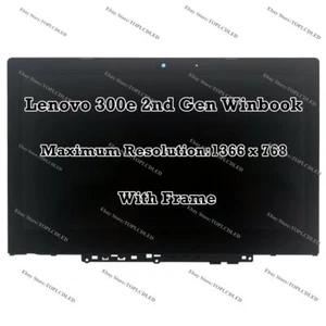 11.6" Lenovo 300e Winbook 2nd Gén HD LCD Tactile écran Assemblé - Picture 1 of 5