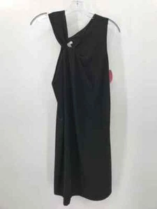 Pre-Owned Halston Black Size XS Shift Knee Length Sleeveless Dress - Picture 1 of 3