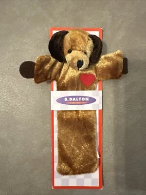Russ Berrie Animal Bookmark - Puppy Dog Red Heart Book Pals BD003 B. Dalton - Image 1 of 4