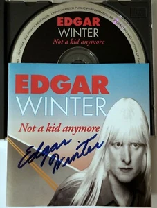 EDGAR WINTER SIGNED CD 1994 INTERSOUND RECORDS ROCK BLUES NOT A KID ANYMORE lp - Imagen 1 de 17