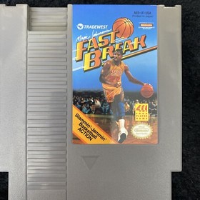 NES Magic Johnson's Fast break Authentic Tested! Excellent Condition