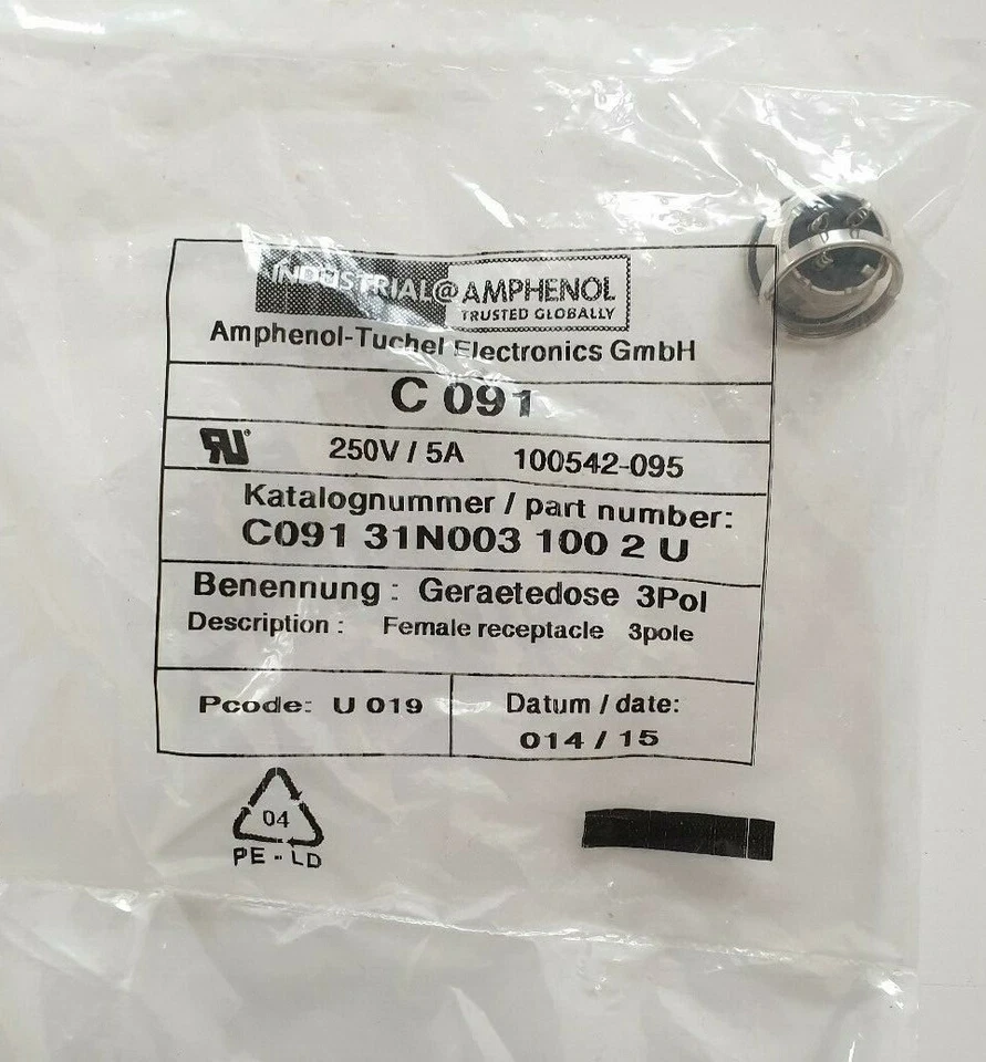 Amphenol-Tuchel C091 31N003 100 2 U *1 Stück* *NOS* - Bild 1 von 1