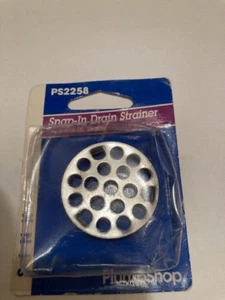 NEW - PLUMBSHOP #PS2258 STAINLESS STEEL 1 5/8" SNAP - IN DRAIN STRAINER - Picture 1 of 4