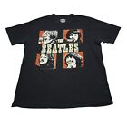 The Beatles Shirt Mens L Black Short Sleeve Crew Neck Graphic Print Tee