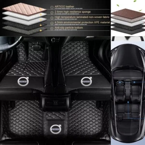 Car Floor Mats Custom For Volvo All Models Luxury Front & Rear Carpets Liners - Bild 1 von 28