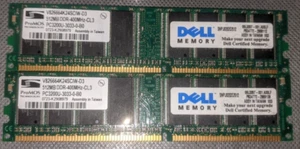 2x Promos V826664K24SATG-D3 512MB DDR-400 (PC-3200) PC-3200U RAM Memory - Picture 1 of 1