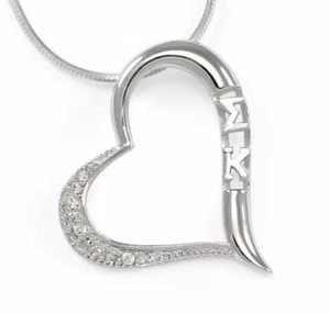 Colgante de corazón Sigma Kappa con diamantes simulados, ¡NUEVO!**** - Imagen 1 de 2