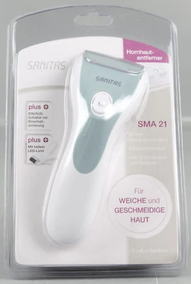 Sanitas Beurer SMA 21 elektrischer Hornhautentferner  LED Licht Fußpflege L3-21 - Bild 1 von 2