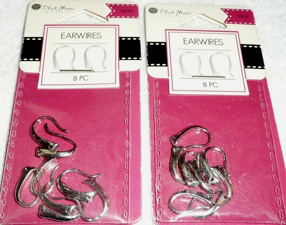 Blue Moon EARWIRES Plata BMF EAR MTL AGUJERO INTEGRADO SIL Lote de 2 paquetes Foto 1 de 1