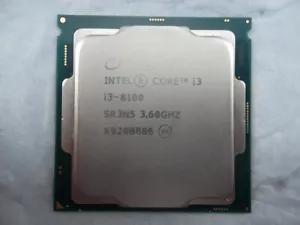 INTEL CORE i3-8100 @3.6Ghz QUADCORE CPU SR3N5 SOCKET LGA1151 FULLY TESTED - Picture 1 of 1