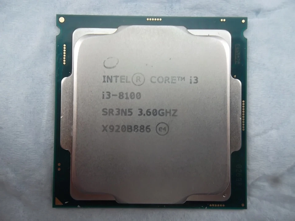 INTEL CORE  i3-8100 @3.6Ghz QUADCORE CPU SR3N5 SOCKET LGA1151 FULLY TESTED - image 1 of 1