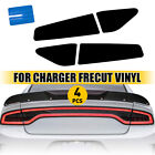 1/2Set Light Tail PreCut Tint Rear Overlay Vinyl Dar For DODGE CHARGER 2015-2022