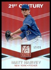 2015 Panini Elite 21st Century Red Matt Harvey 12/21 New York Mets