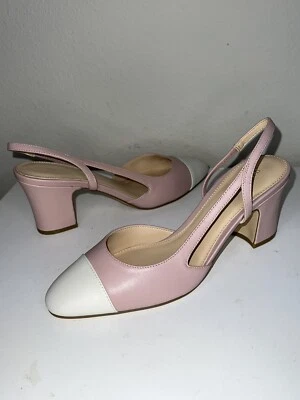 Ivanka Trump Liah Napa Cuero Cordones Bloque Tacón Puntera Talla 7.5 M Agotado Foto 1 de 4