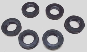 x6 HEYCO 3/8 NPT BLACK 8461 3271 LOCKNUT FOR LIQUID TIGHT CORD GRIP CABLE GLAND - Picture 1 of 11