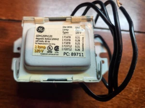 GE Lighting 68186 GEM120PH120 LFL Magnetic Rapid Start Ballast - Picture 1 of 1