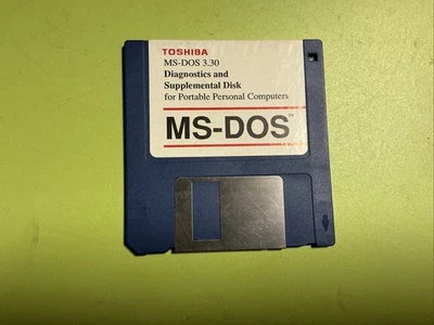 Vintage Toshiba  MS DOS 3.3 3.5" Floppy Disks  - Image 1 of 4
