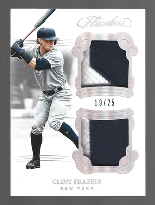 Patches Clint Frazier 2018 Panini Flawless relíquias duplas 19/25 💲 - Imagem 1 de 3