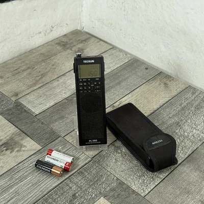 Tecsun PL-360 Digital PLL Portable MW/FM Shortwave Radio DSP Black Travel +Case - Image 1 of 4