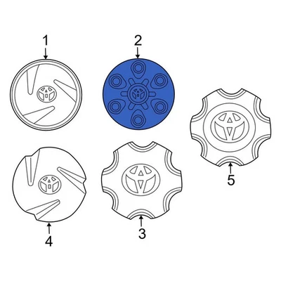 For Toyota Tacoma 2001-2004 Toyota 426030C030 Wheel Cap - Image 1 of 4