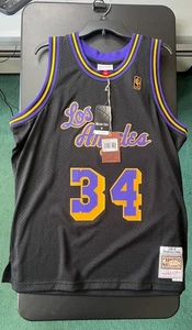 LA Lakers Shaquille O'Neal Mitchell & Ness 96-97 Swingman Jersey XL HWC NWT - Picture 1 of 16