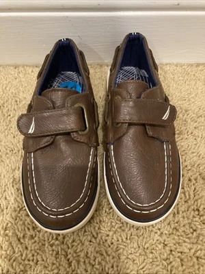 Nautica Niños Little River 2 Marrón Barco Cubierta Zapatos Niños Pequeños Talla 10 - ¡NUEVO!! Foto 1 de 4