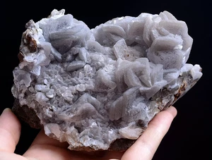 655g Natural Rare Gray Calcite Crystal Cluster Mineral Specimen/ China - Picture 1 of 10