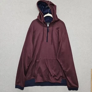 Sudadera con Capucha Under Armour ColdGear Ajustada Rojo Azul Pullover Para Hombre Talla 3XL Rayas - Imagen 1 de 11