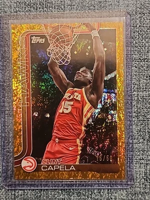 2025 Topps Flagship Basketball Clint Capela Gold Sparkle/50 - Image 1 of 3
