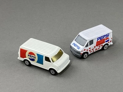 Vintage Corgi Juniors Chevrolet Pepsi Van and Unbranded Pepsi Van Lot - Image 1 of 4