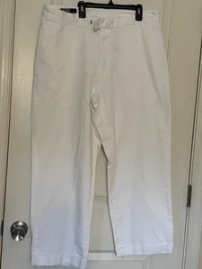Vintage Polo Ralph Lauren White Chino Pants Men’s 36x34 Khakis - Picture 1 of 11