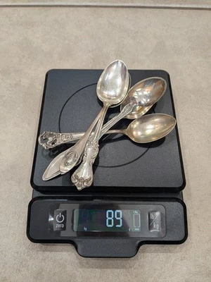 Lote de 5 cucharas de plata de ley .925 89 gramos 🔥🔥🔥 Foto 1 de 4