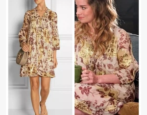 Vestido 4 ASO Alexis Rose Schitts Creek DVF Diane von Furstenberg LAYLA Gold Foil - Imagen 1 de 22
