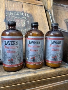 Socony - Vakuum Öl Taverne Möbel Glanz Öl Flaschen (3) Vintage Original - Bild 1 von 12