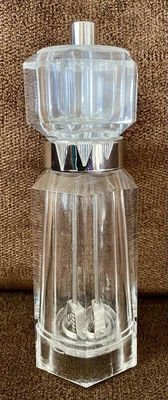 RARE 7” Wm Bounds Lucite & Chrome Adjustable Pepper Mill Grinder & Salt Shaker - Image 1 of 4