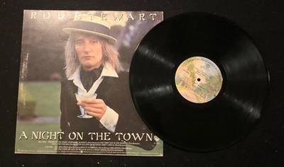 Rod Stewart A Night On The Town 1976 Record Warner Bros Records BS2938 33 LP 70s - Image 1 of 2