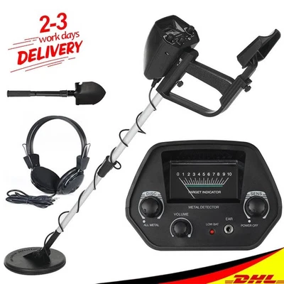 MARKENLOS Professioneller LCD Metalldetektor Gold Metal Detector Wasserdicht Tiefensonde